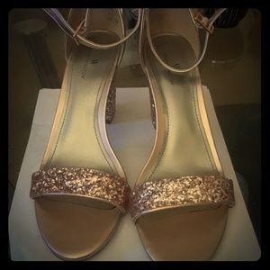 Rose Gold Strappy Heels